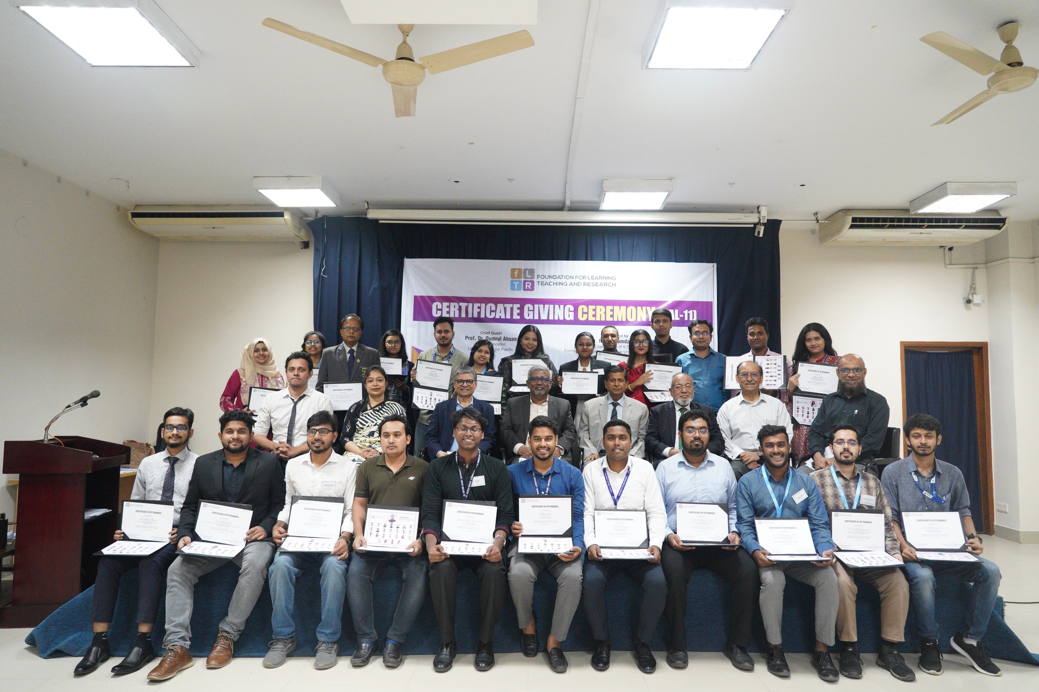 Certificate Giving Ceremony of TAL-11 Organized by FLTR and CETL