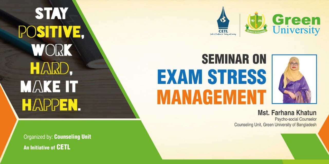 Exam Stress Management Seminar 2023 – Supporting Student Well-Being at GUB